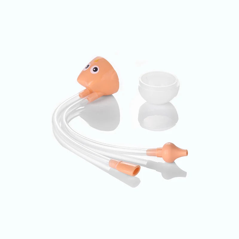 Aspirador Nasal De Silicone Com Sucção Para Bebê | Limpador Nasal para Recém-nascido