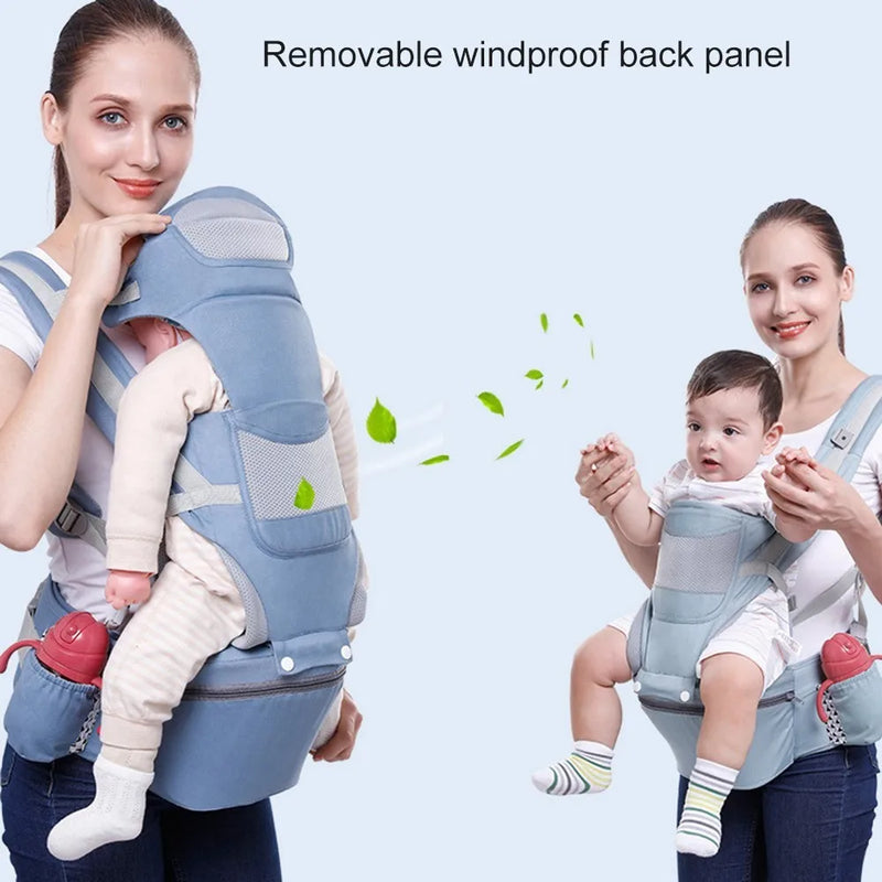 Mochila Ergonômica Canguru para Bebê | Bolsa Canguru Ergonômico Bebê Premium 3 Em 1