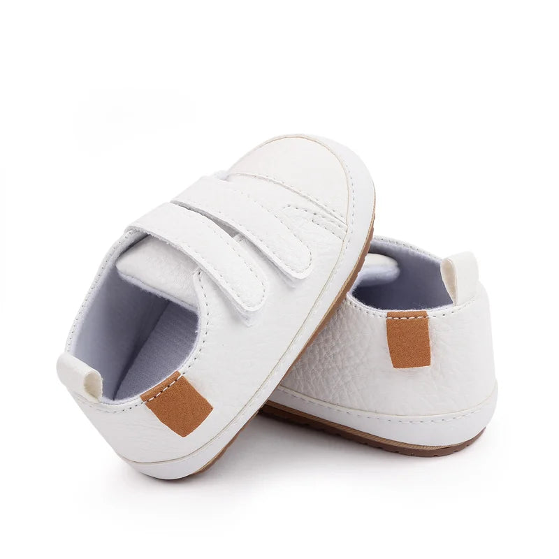 Tênis Sneaker Recém-Nascido em Couro | Sapatinho Casual Para Bebê