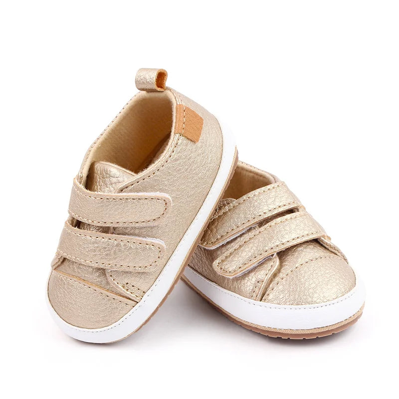 Tênis Sneaker Recém-Nascido em Couro | Sapatinho Casual Para Bebê