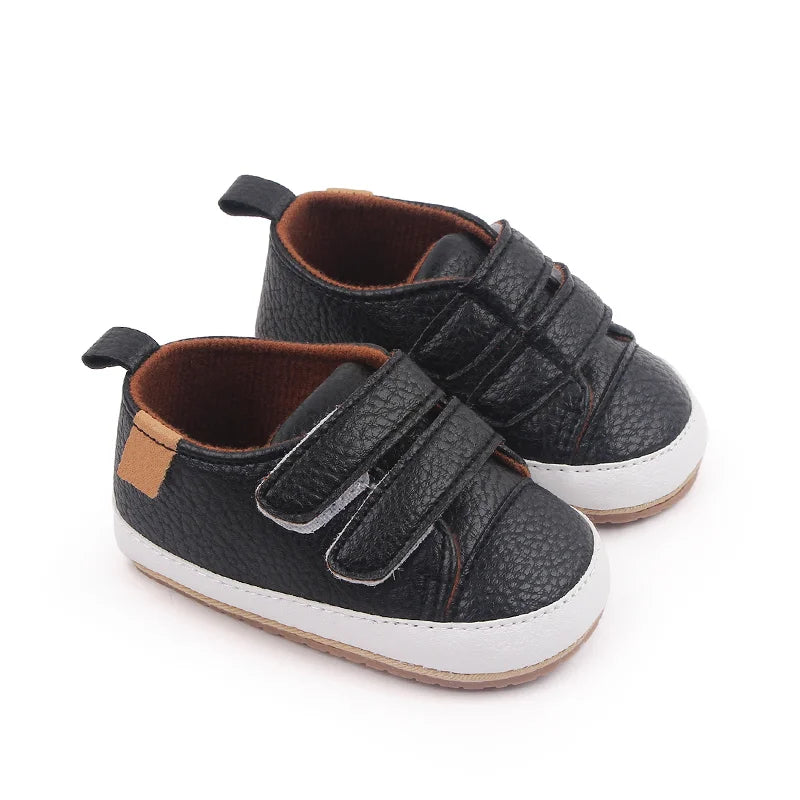 Tênis Sneaker Recém-Nascido em Couro | Sapatinho Casual Para Bebê