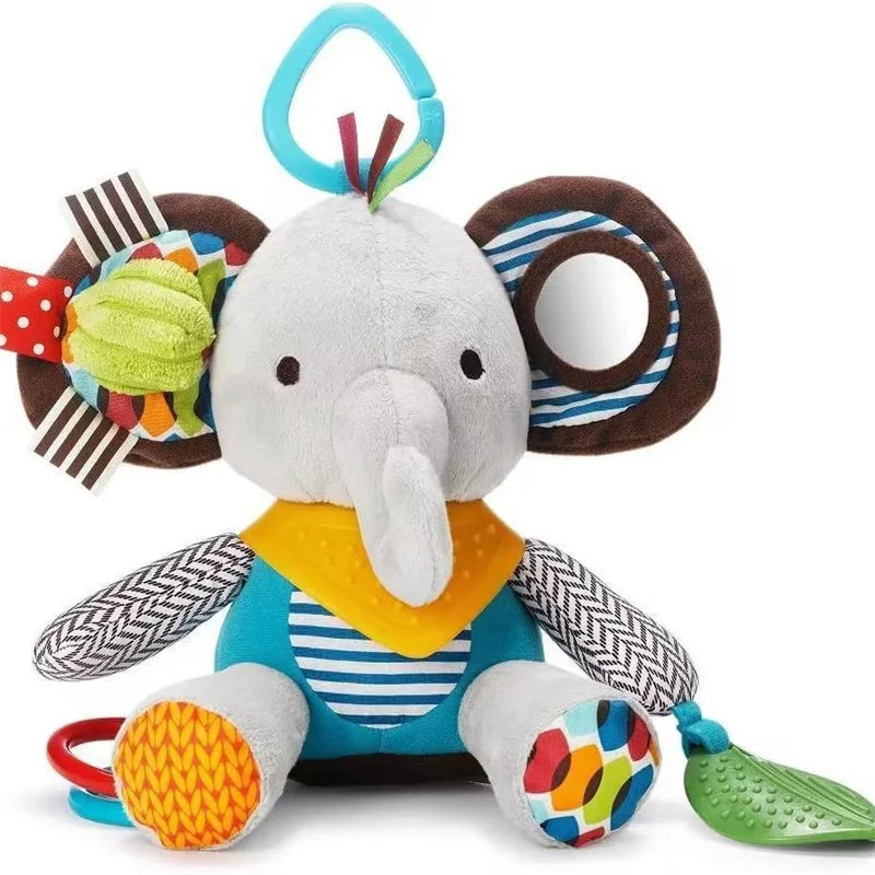 Brinquedos de Pelúcia Chocalho Sensorial Multifuncional | Brinquedo Montessori para bebê